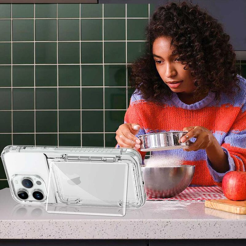 Funda TEKKU TPU Tarjetero para iPhone 15 PRO MA... image number null