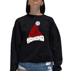Sudadera De Cuello Redondo Word Art Para Mujer - All I Want For Christmas Is You - Negro