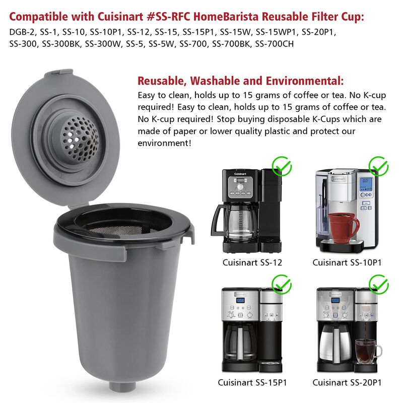 Vaso Filtrante Reutilizable Fotric Para Cuisina... image number null