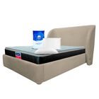 Set Rec&aacute;mara Infinity, Cama Matrimonial Infinity + Colch&oacute;n Matrimonial Sooner + 2 Almohadas Peach Feel