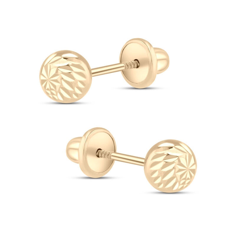 Broqueles De Bola En Oro Amarillo 14K (5 Mm) image number null