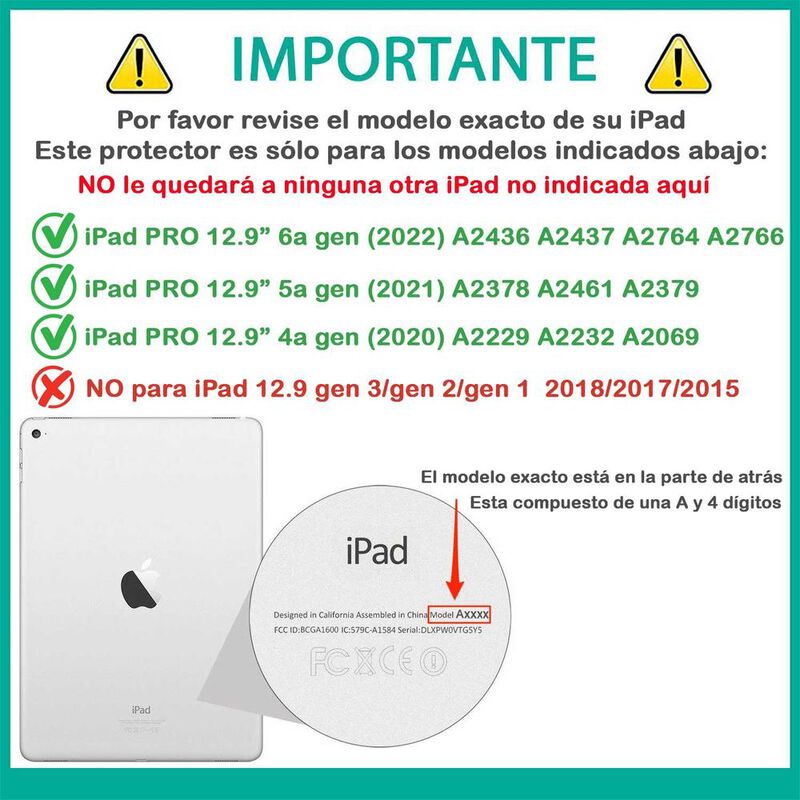 Funda TEKKU Handstrap para iPad Pro 12.9 Negra ... image number null