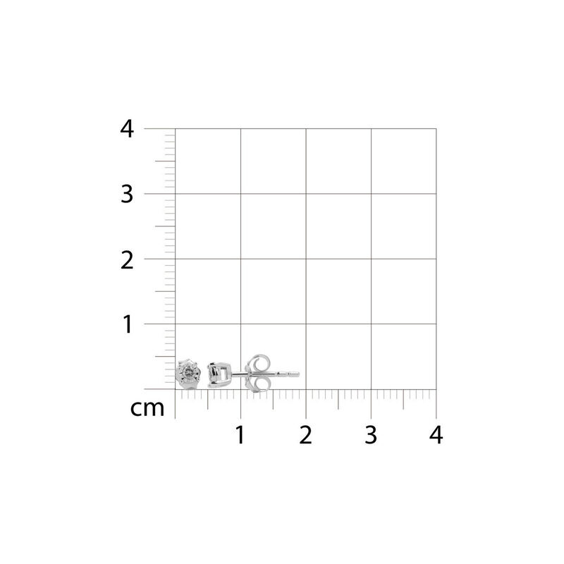Broqueles Oro Blanco 10k 10 Pts Diamante | Joye... image number null
