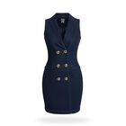 Vestido sastre de mezclilla con botones