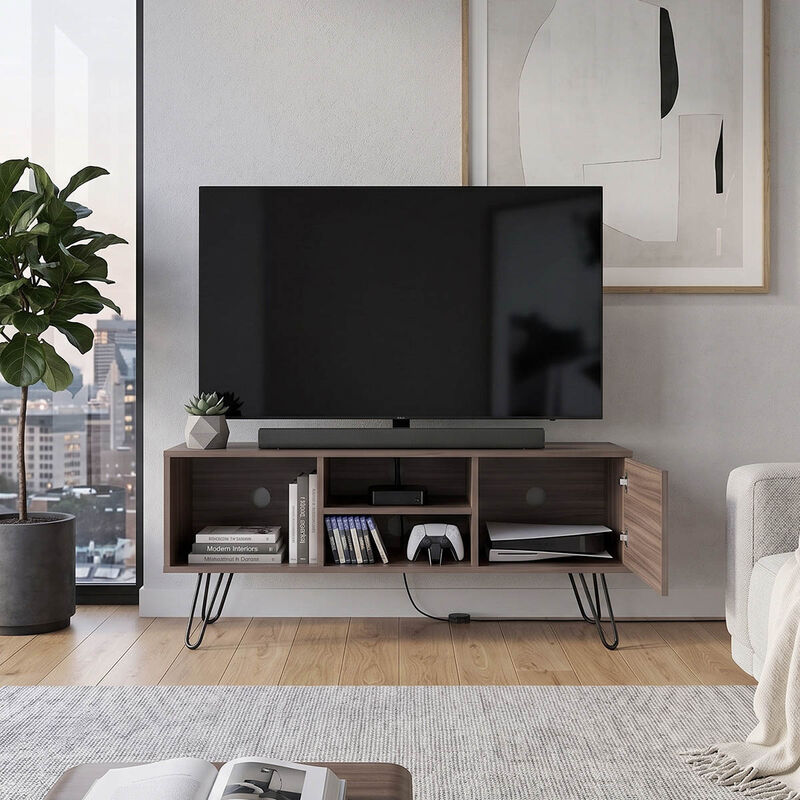 Mesa Para Tv Rony Nogal Virtual Muebles image number null