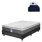 Colch&oacute;n Matrimonial Prestige + Box + 1 Juego De S&aacute;banas Softy