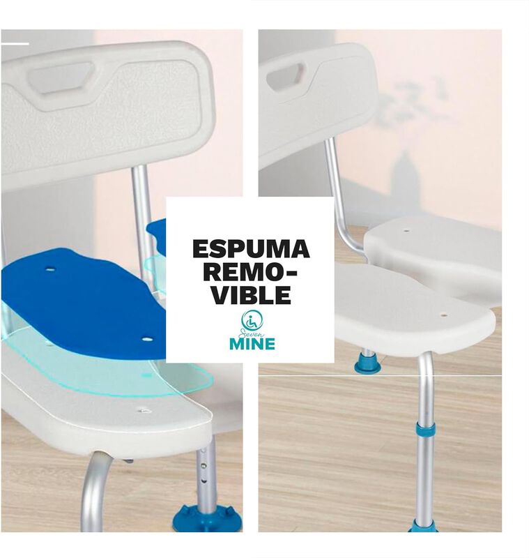 Banco Silla Para Ducha Con Apertura Higi&eacute;nica K... image number null