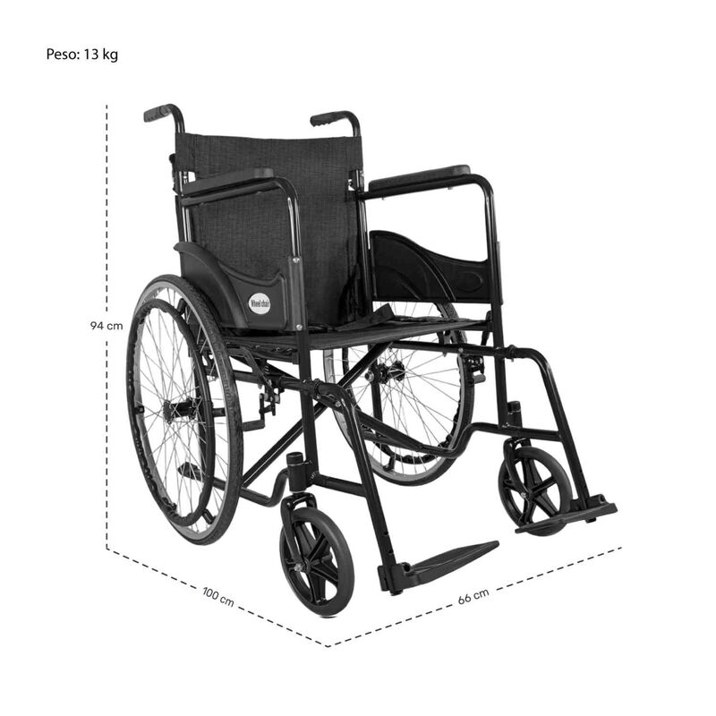 Silla Ruedas Plegable Lisa 22 Pulgadas Esctruct... image number null