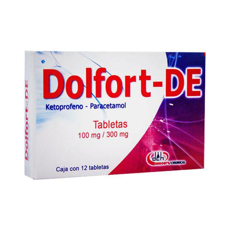 Dolfort-De 100/300mg caja con 12 tabletas image number null