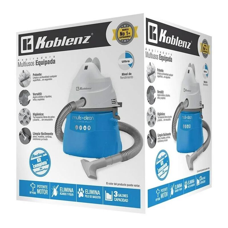 Aspiradora Koblenz WD380 3 Gal 1.75 HP Seco Moj... image number null