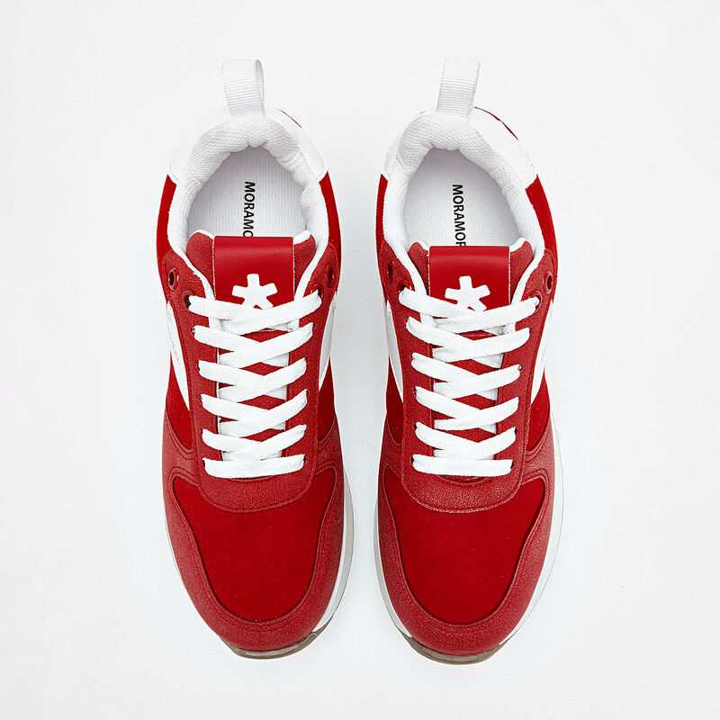 Moramora tenis para mujer rojo blanco cod 14071... image number null