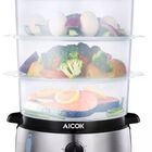 Vaporera Electrica 3 Niveles Apilables Aicok   Multicolor   Mod VE4401