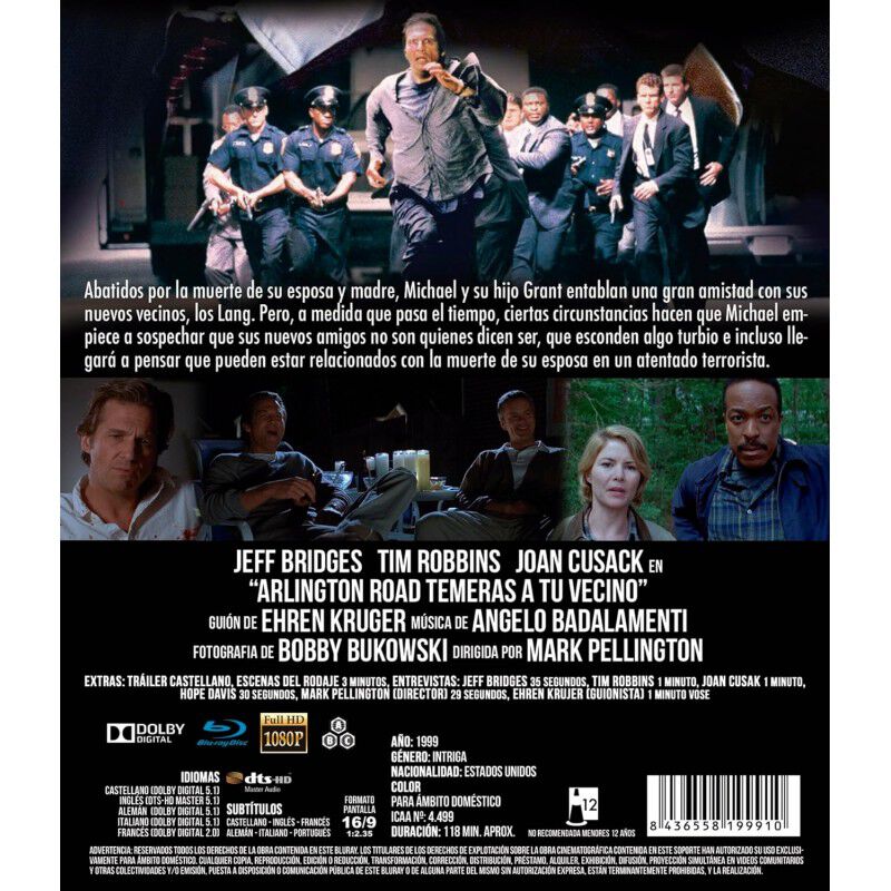 Arlington Road [blu-ray] (1999) image number null