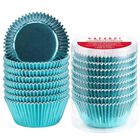Caperci 150 C&aacute;psulas Para Cupcakes Azul Cielo De 5 cm
