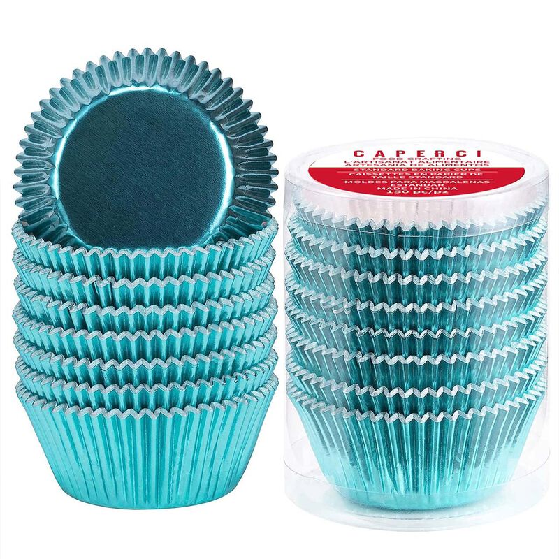 Caperci 150 C&aacute;psulas Para Cupcakes Azul Cielo D... image number null