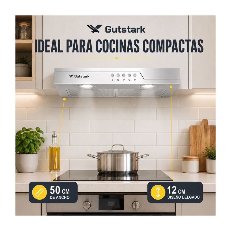 Campana Cocina Extractora Purificadora Acero 50... image number null