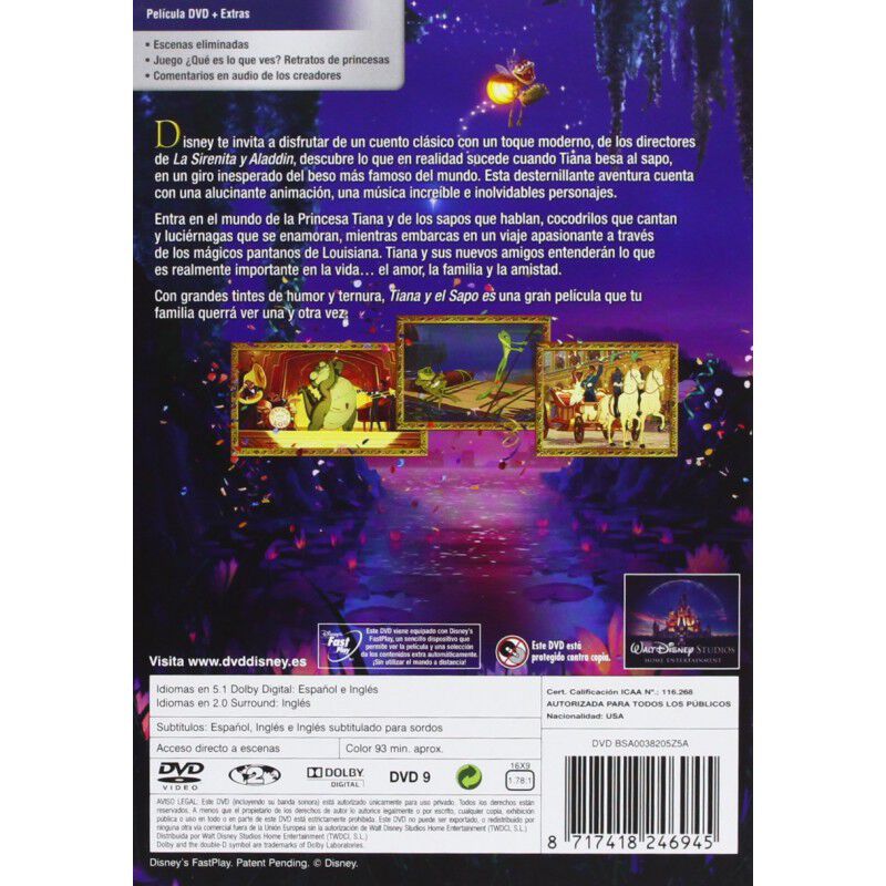 Tiana Y El Sapo [dvd] image number null