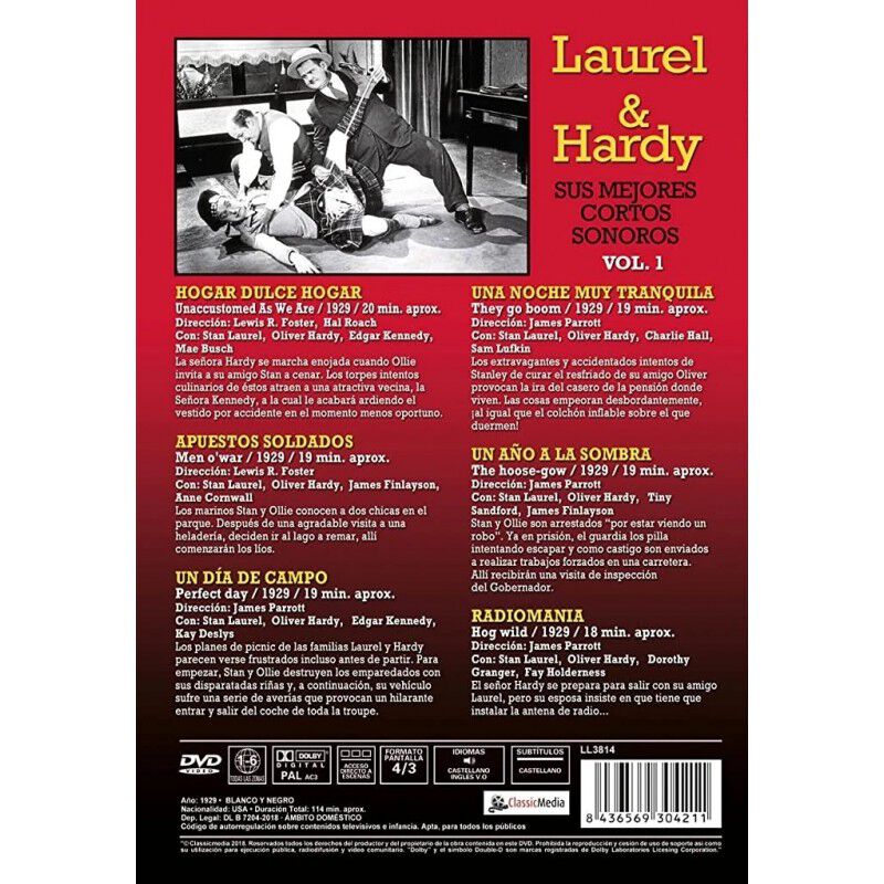 Laurel Y Hardy - Sus Mejores Cortos [dvd] (vari... image number null