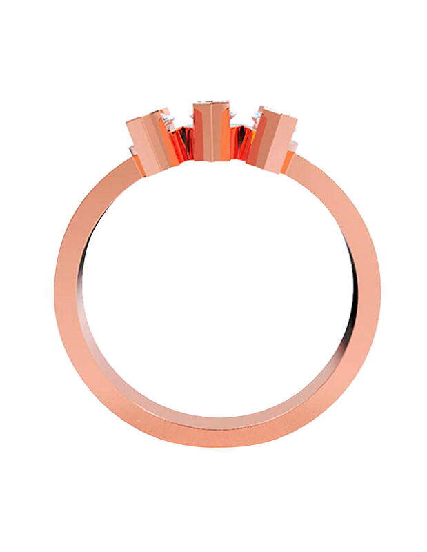 Anillo de Compromiso en Oro Rosa 10K con Circon... image number null