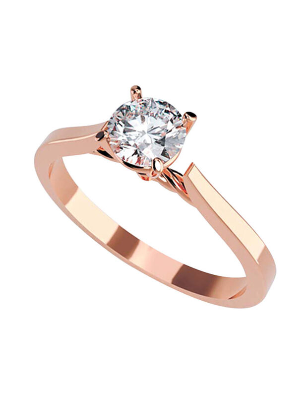 Anillo de Compromiso de 14K con Diamante de Lab... image number null