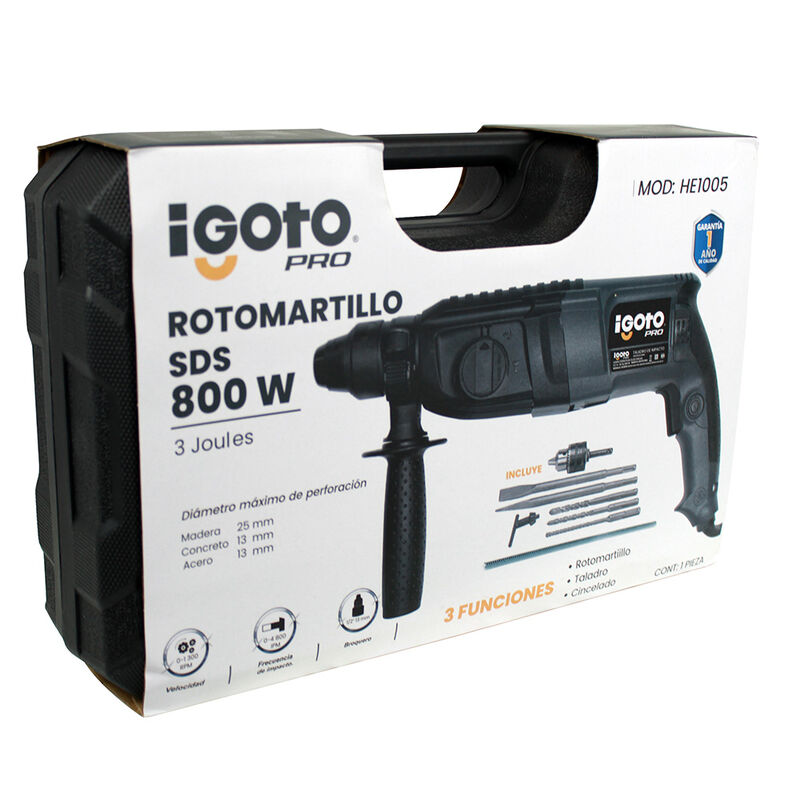 Rotomartillo SDS IGOTO PRO 800W HE1005 image number null