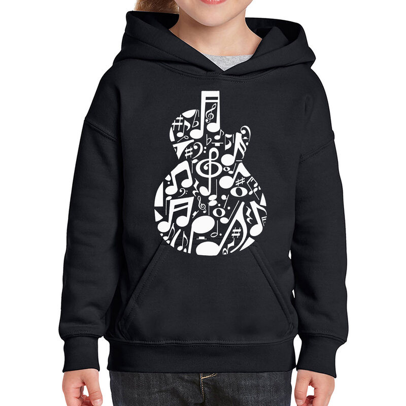 Sudadera Con Capucha Word Art Para Ni&ntilde;a - Guita... image number null