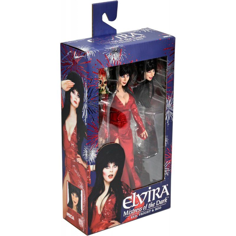 Figura Elvira Mistress Of Dark Con Vestido Rojo... image number null