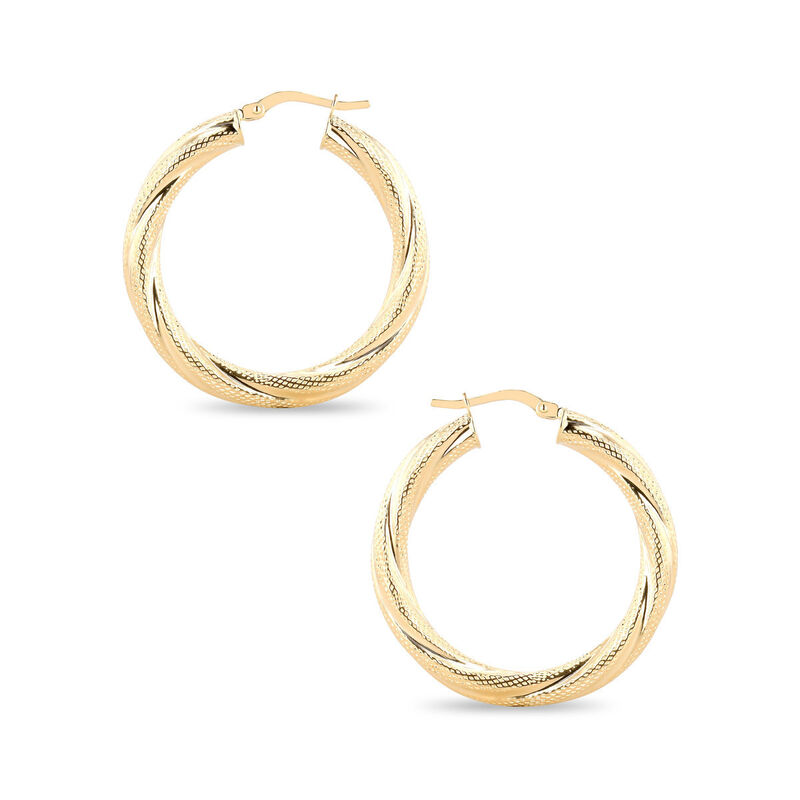 Arracadas De Oro Amarillo 14k (25mm Aprox) image number null