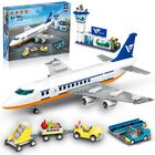 Set De Construcci&oacute;n Hogokids City Passenger Airplane Con Led 901 Unidades