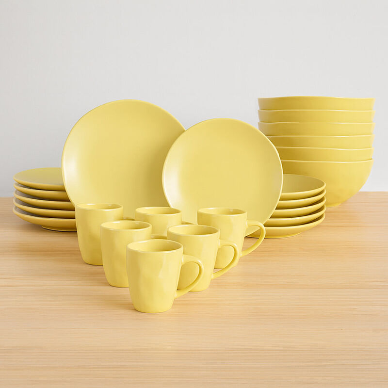 Vajilla TOVE para 6 Personas - Cer&aacute;mica Amarill... image number null