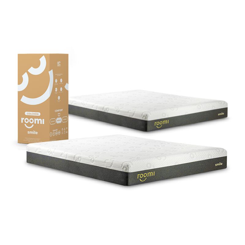 2 Pack Colch&oacute;n Individual En Caja Roomi Smile image number null