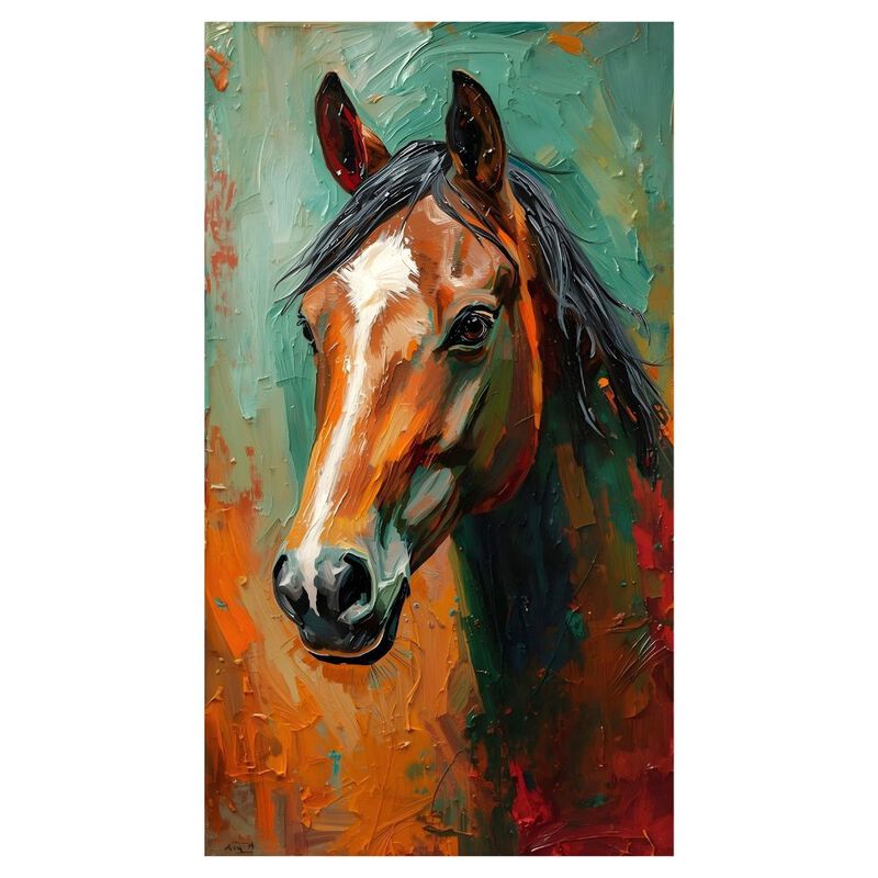 Cuadro Decorativo Animal 70x100cm Caballo &Oacute;leo image number null