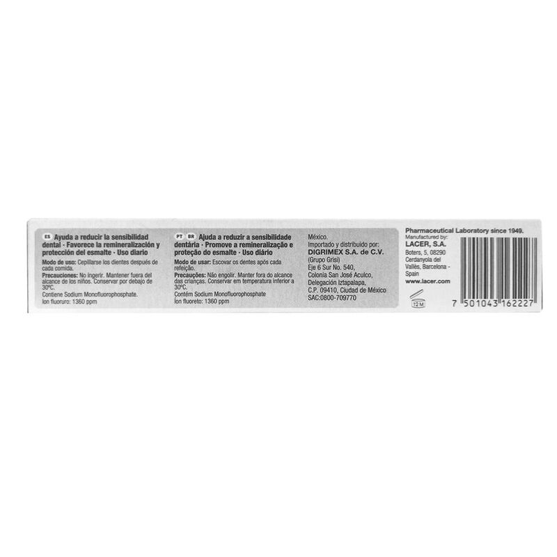 Sensilacer Lacer Gel Dent&iacute;frico 75ml Dientes Se... image number null