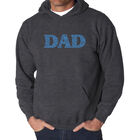 Sudadera Con Capucha Word Art Para Hombre - Pap&aacute; - Gris