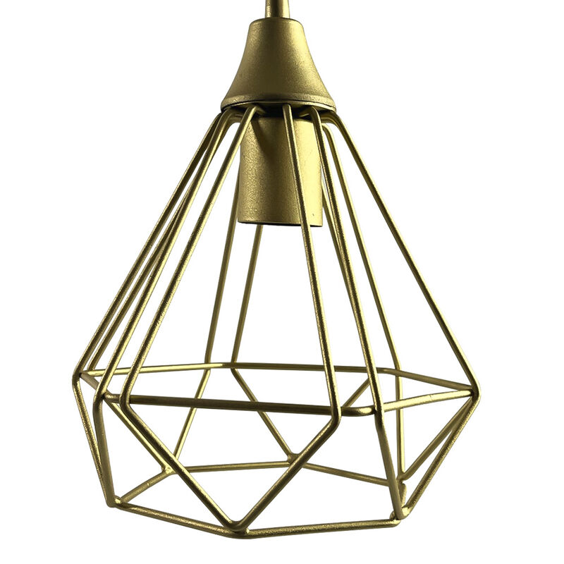 L&aacute;mpara Colgante Vintage Dorada Mil Luces image number null