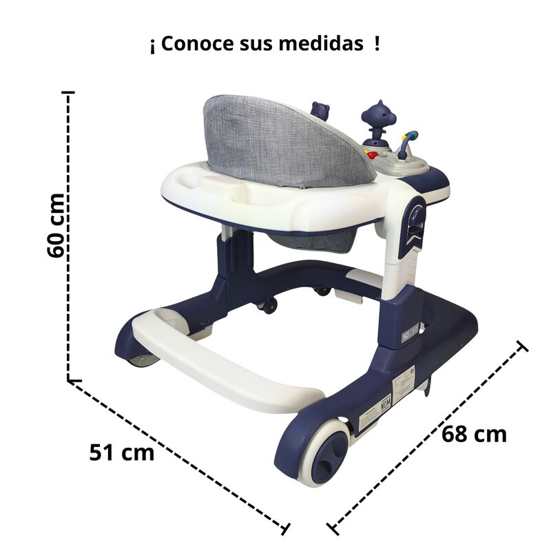 Andadera Infantil Con Asiento Acolchado, Centro... image number null