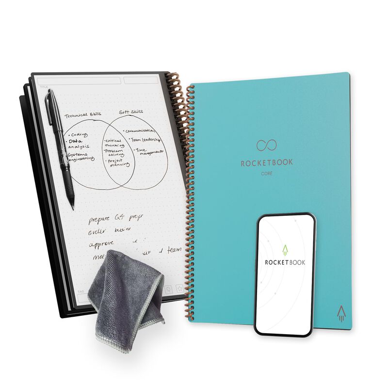 Cuaderno Rocketbook Core, Tama&ntilde;o A4, Reutilizab... image number null