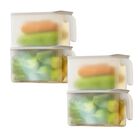Contenedores De Almacenamiento Minedecor Cuadrados Con Tapas De 4,5 L (paquete De 4)