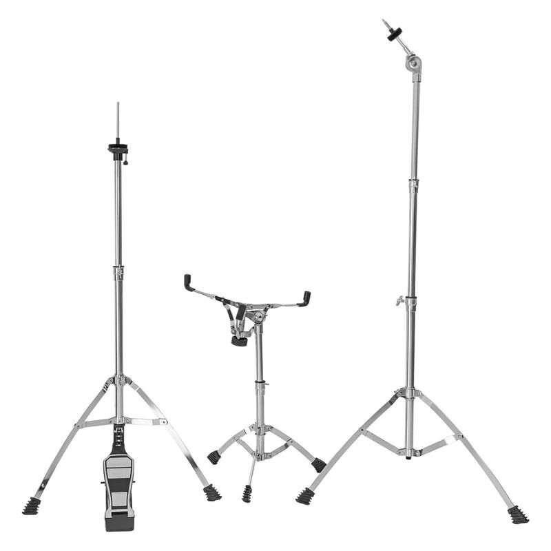 Batería Musical Acústica 5pz Platillos Atriles ... image number null