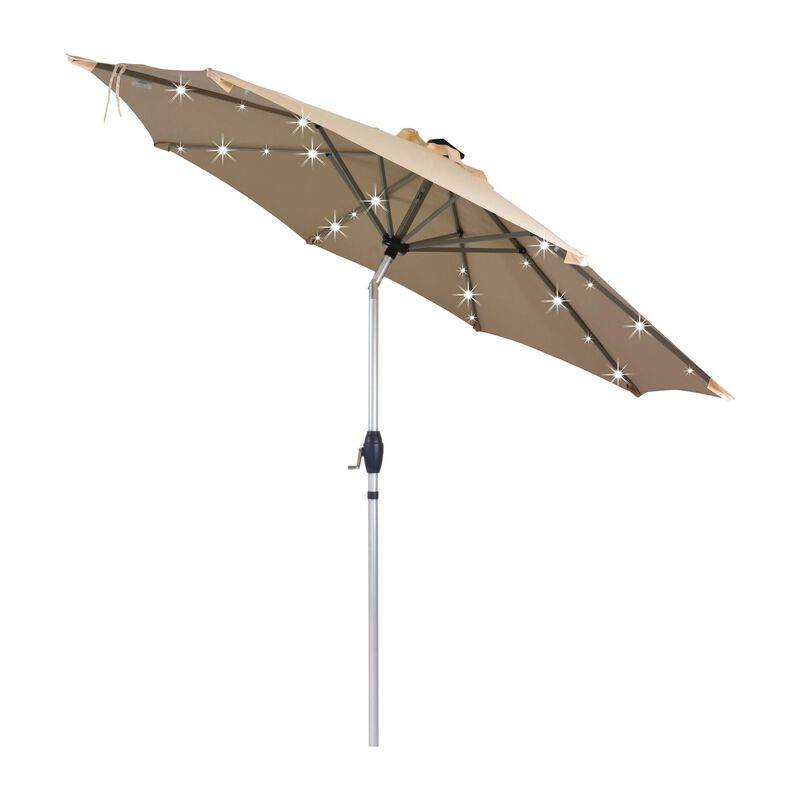 Sombrilla Para Jard&iacute;n 9ft Con Luces Led Panel S... image number null