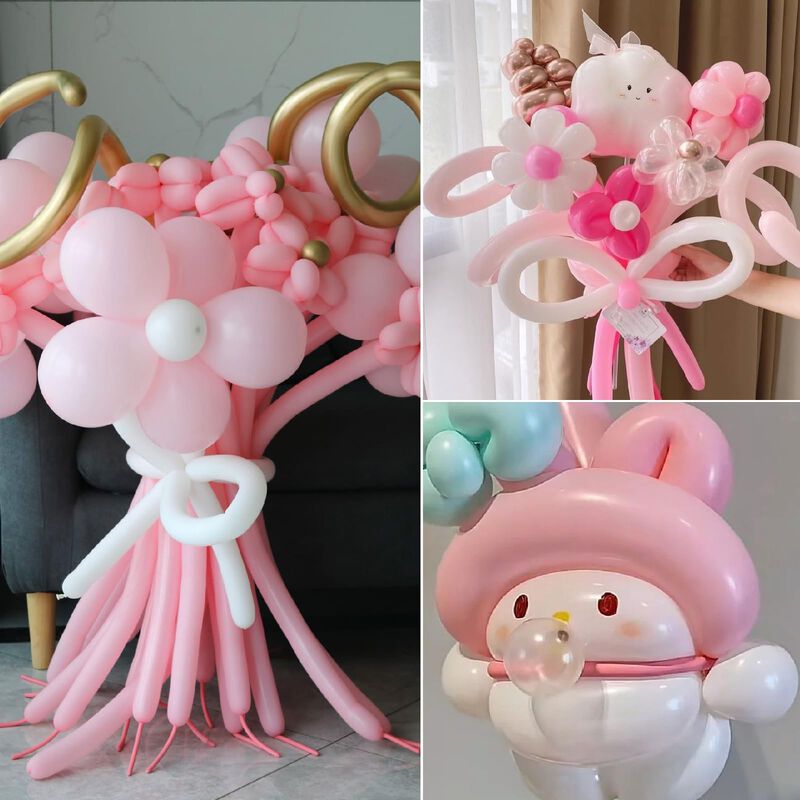 Kelfuoya 100 Piezas De Globos Rosas De L&aacute;tex Pa... image number null
