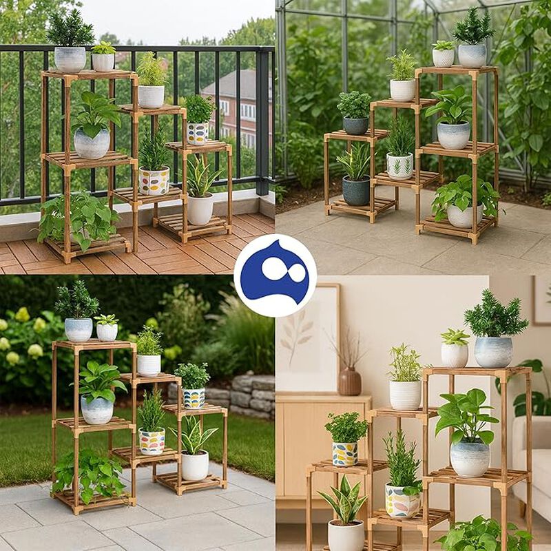 Soporte para Macetas, Soporte Plantas 7 Estante... image number null