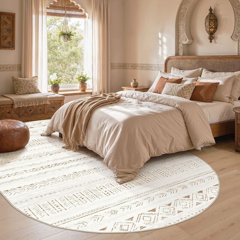 Alfombra Ovalada Boho Lavable Cotiled 140 &times; 180... image number null