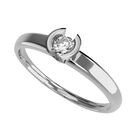Anillo de Compromiso de 14K con Diamante de Laboratorio 0.20 CT F VS1 Talla 6 ORO BLANCO 14K&ndash; / FJ832-20-14W-LG-6