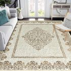 Alfombra De &Aacute;rea F&aacute;cil De Lavar Estilo Bohemio Vintage 140x200 Cm Marr&oacute;n