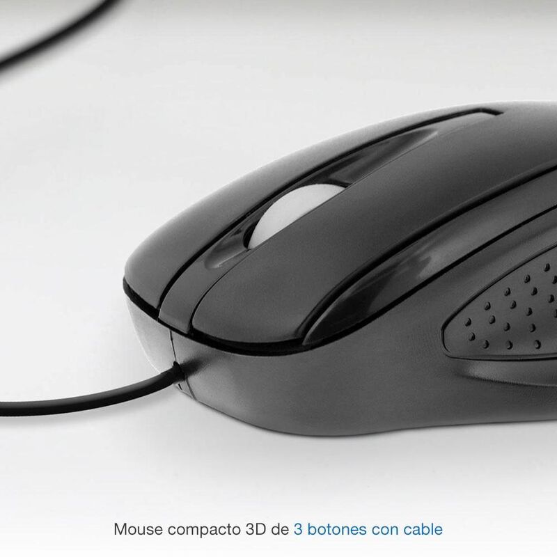 Mouse 3D de tres botones con cable Xtech XTM-17... image number null