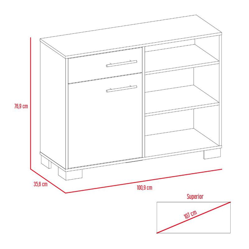 Mesa Auxiliar Marsella Casta&ntilde;o Virtual Muebles image number null