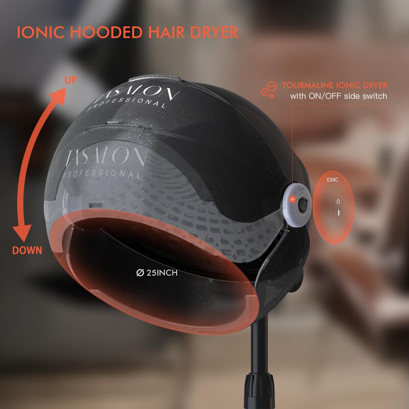 Secador De Pelo Con Capucha Tasalon Ionic 1875w... image number null