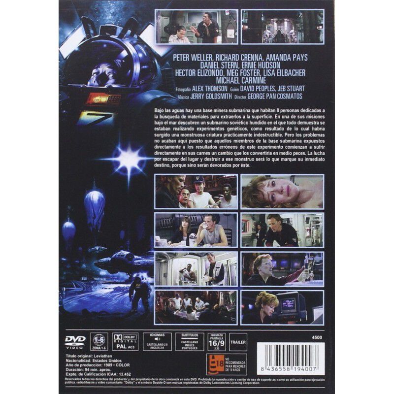 Leviathan. El Demonio Del Abismo [dvd] (1989) L... image number null