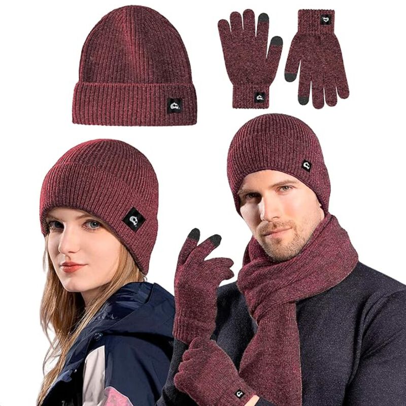 Juego de Gorro, Bufanda, Guantes de Pantalla Tá... image number null